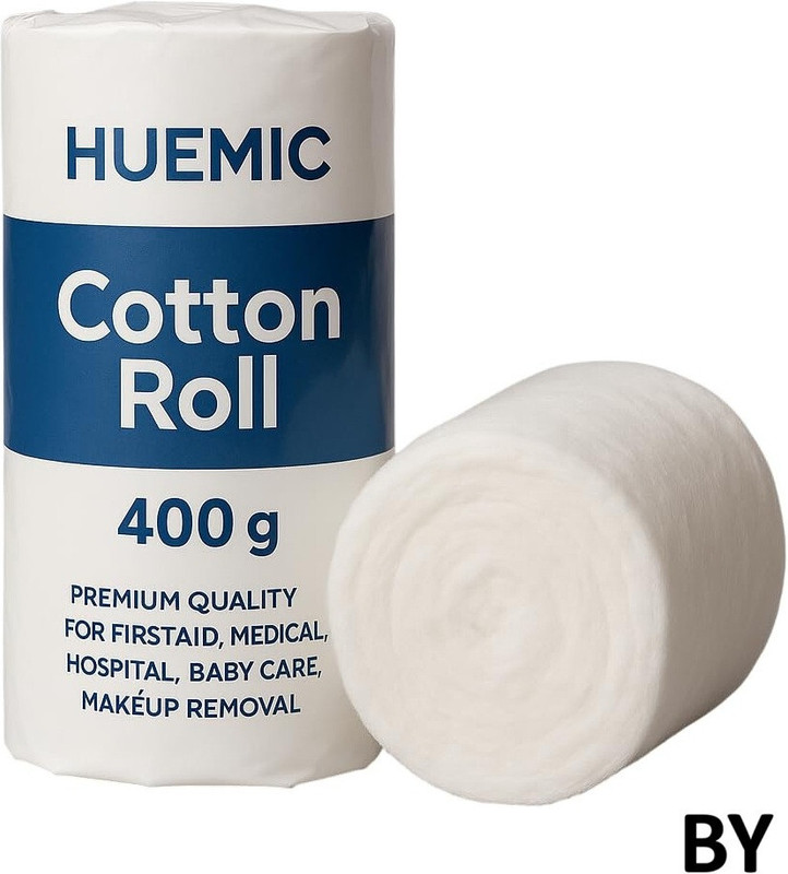huemic Pure Absorbent Cotton Roll for Baby Care | Cosmetic & Skincare BN Gauze Medical Dressing
