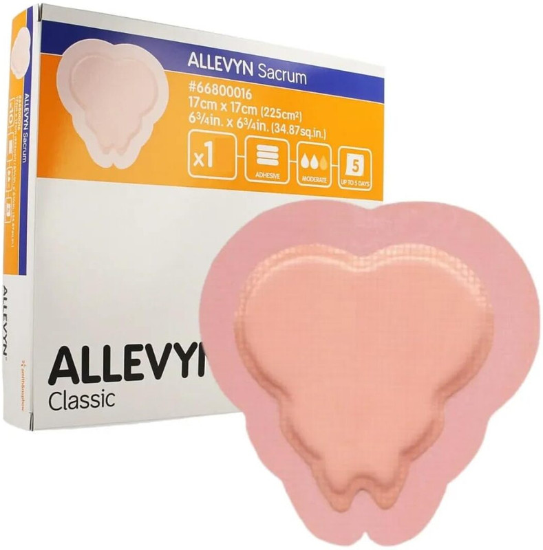 smith and nephew Allevyn Sacrum , Advanced Hydrocellular Foam Dressing for Bed Sores Hydrocolloid Medical Dressing(Pack of 3)