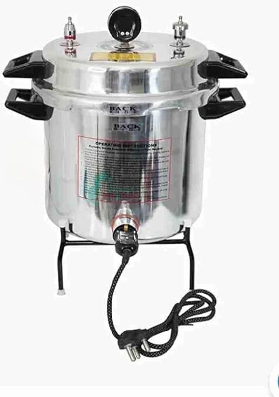 FLOWMEX autoclave Sterilizer almunium finish Pressure Cooker type 23 ltr(12×12) Interactive dressings Medical Dressing(Pack of 1)