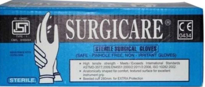 SURGICARE 009 Latex, Rubber Surgical Gloves(Pack of 50)