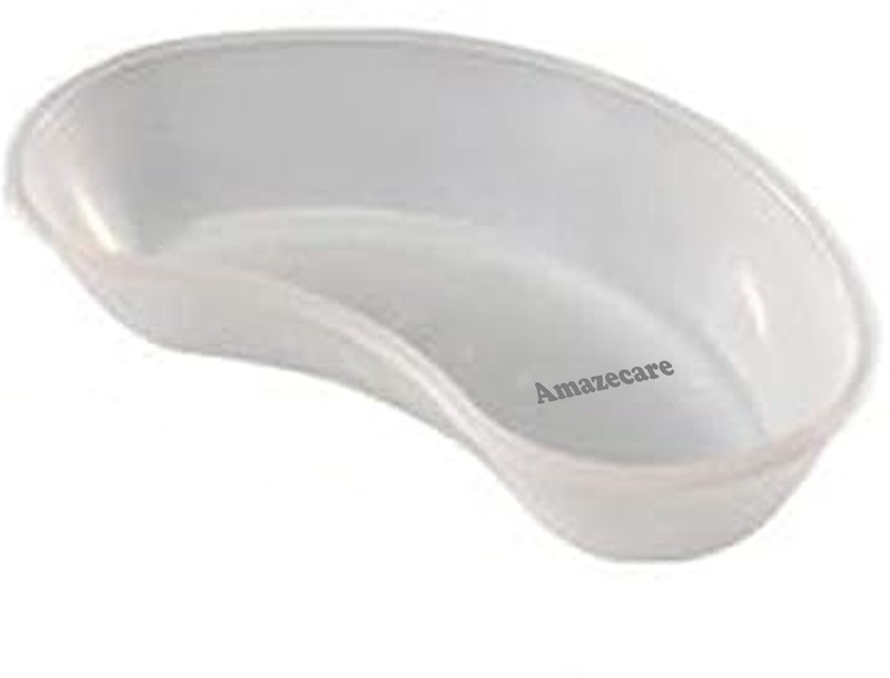 AMAZECARE Plastic Kidney Tray 200mm & 250mm Reusable Ideal for Hospitals, Lab (Set of 2) Reusable Medical Tray