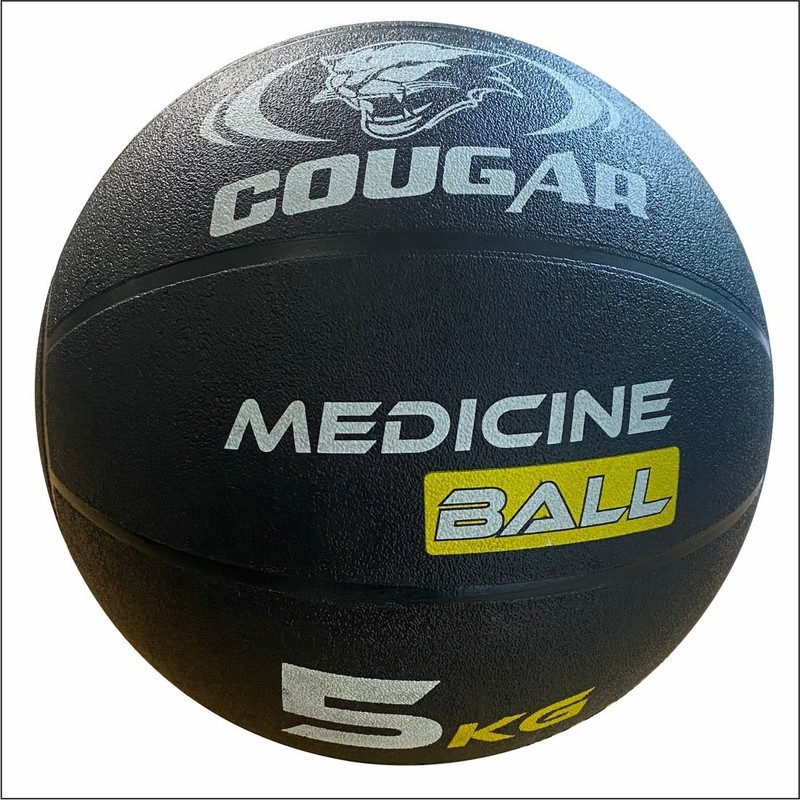 COUGAR Medicine Ball , Medicine Ball Workouts , Gym Medicine Ball , 5 KG Medicine Ball(Weight:  5 kg, Black)