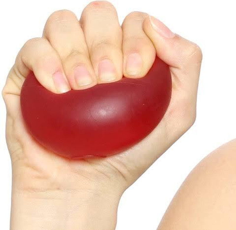 sunorthotech Silicon Gel Grip Strength Exercise Ball Medicine Ball(Weight:  0.07 kg, Red)