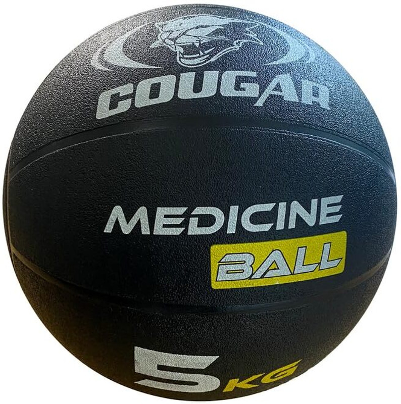 COUGAR Grip Rubber Fitness Workout Weighted Ball For Core Strength Medicine Ball(Weight:  1 kg, Green)