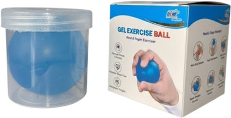 star health Gel Exercise Medium Silicon Ball for Hand Muscles Strengthening Medicine Ball(Weight:  0.1 kg, Red)