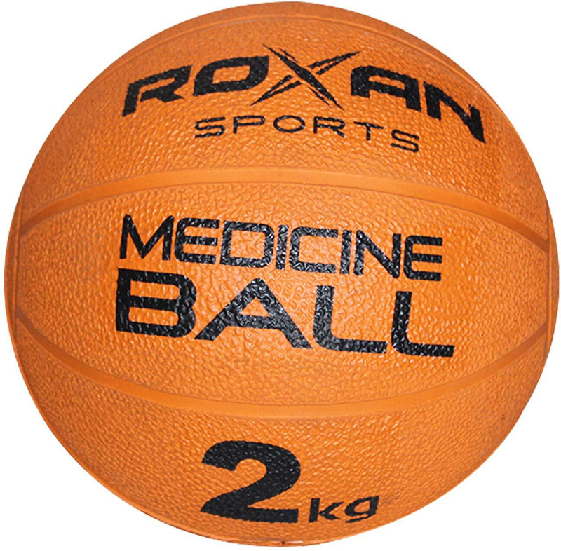 roxen Rubber Medicine Ball 2kg | Gym Exercise Medicine Ball/Abs Maker Medicine Ball Medicine Ball(Weight:  2 kg, Orange)