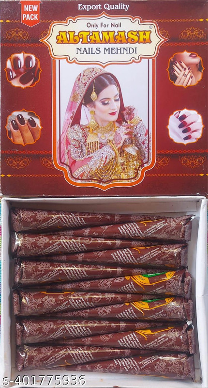 ALTAMASH A_N_M_C_002 Natural Mehendi(Pack of 12)