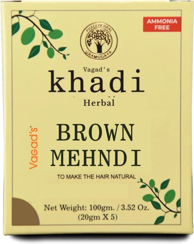 vagad's khadi Brown Mehandi Natural Mehendi(Pack of 1)
