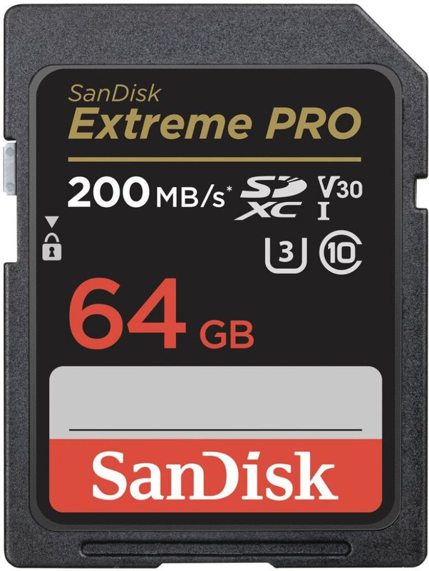 Pendarive Sandisk Extreme Pro SD Card SDXC 64 GB Extreme Pro SDHC Class 10 200 MB/s  Memory Card Compatible with Camera, Computer, Tablet, Mobile, Gaming Console