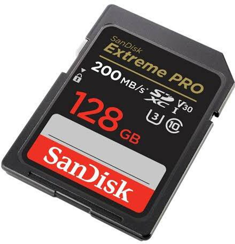 Pendarive Sandisk Extreme Pro Camera Card Extreme Pro 128 GB Extreme SDHC Class 10 200 MB/s Memory Card Compatible with Camera, Computer, Gaming Console, Mobile, Tablet