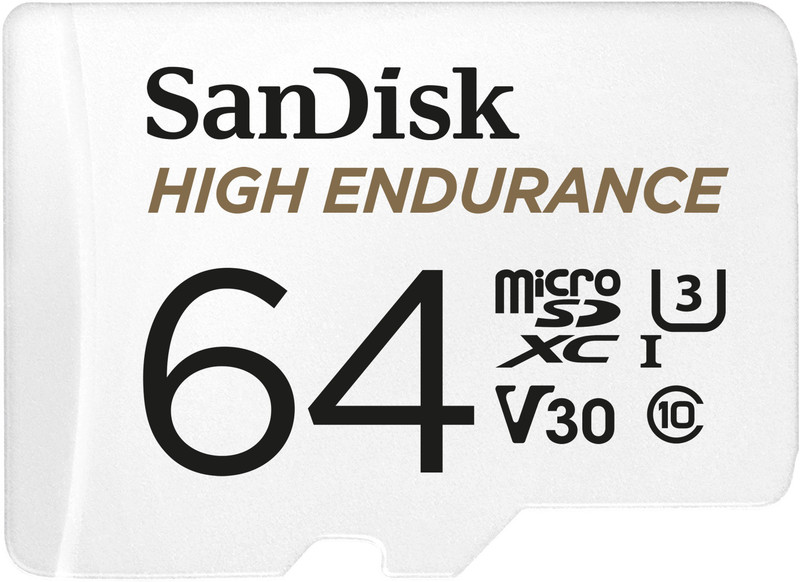 SanDisk SDSQQNR-064G-GN6IA High Endurance 64 GB MicroSD Card Class 10 100 MB/s Memory Card Compatible with Camera, Mobile
