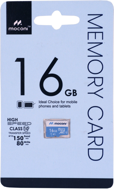 MOCONI 16GB Pendrive U-3/A1/V30 16 GB MicroSD Card Class 10 90 MB/s Memory Card Compatible with Camera, Computer, Mobile, Tablet