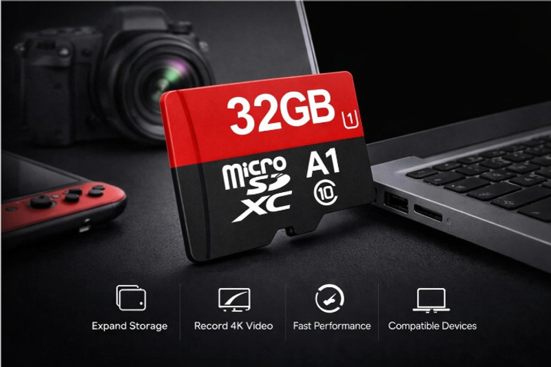 RP Gadgets SAND 32GB GSDSQUAR-032G-GO61A Ultra 32 GB MicroSDHC Class 10 120 MB/s Memory Card Compatible with Mobile, Tablet Ultra 32 GB MicroSDXC Class 10 120 MB/s Memory Card Compatible with Mobile, Camera, Computer, Tablet