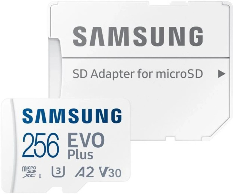 Sumsung EVO Plus 256 GB EVO Plus EVO Plus 256 GB MicroSDXC Class 10 130 MB/s  Memory Card Compatible with Mobile, Computer, Camera, Tablet