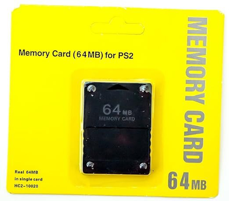 MACKTECH 64MB Gaming Memory Card for PS2 / PS2 Slim Console 1 64 MB P2 Card Class 2 48 MB/s Memory Card Compatible with Gaming Console