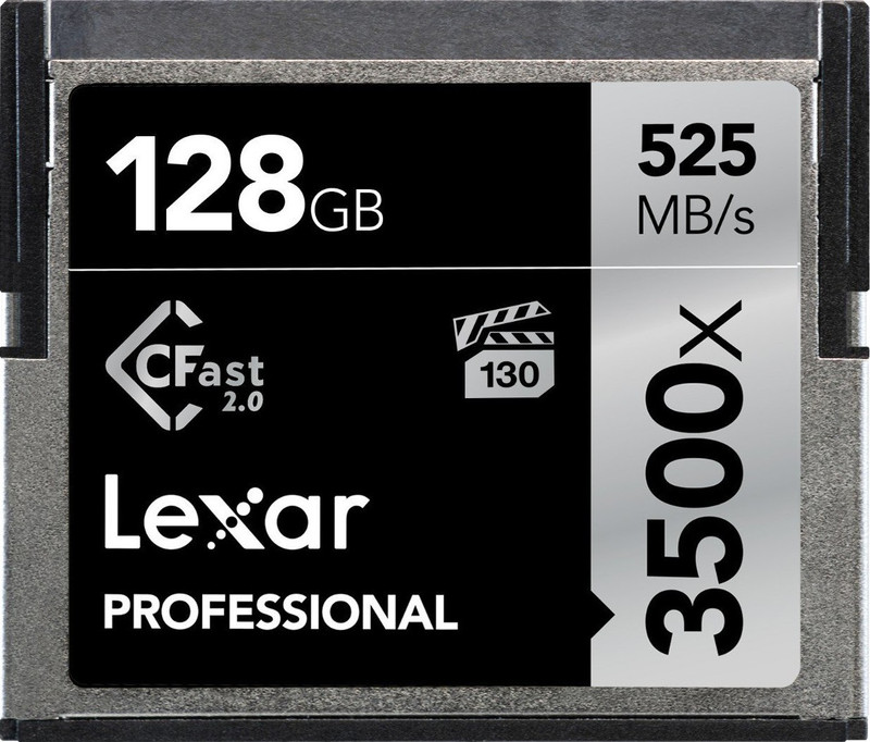 Lexar LC128CRBEU3500 3500X 128 GB Compact Flash Class 10 525 MB/s  Memory Card Compatible with Camera