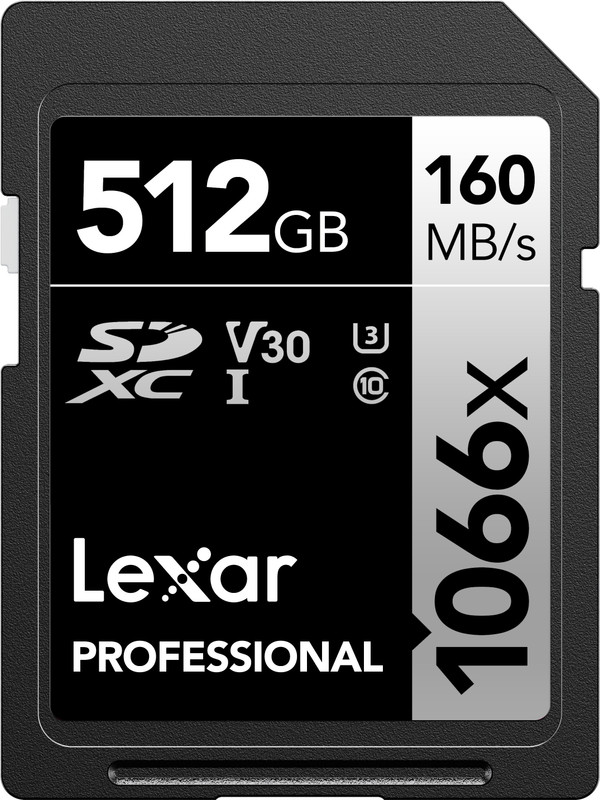 Lexar LSD1066512G-BNNNG Professional 1066x 512 GB SDXC Class 10 160 MB/s Memory Card Compatible with Camera