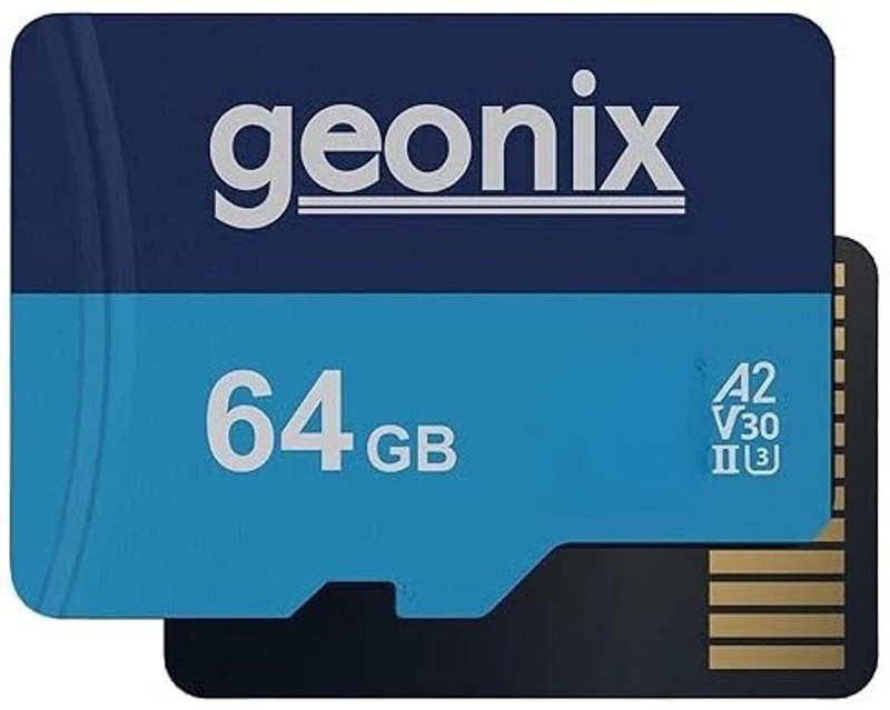 GEONIX GXMSD64GB with 5 Years Warranty, 64 GB SD Card Class 10 130 MB/s Memory Card Compatible with Mobile, Camera, Tablet