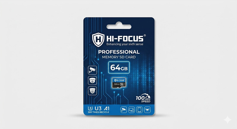 HI-FOCUS SI01 500 time recycle 1 GB SD Card Class 10 100 MB/s Memory Card Compatible with Gaming Console, Computer, Tablet, Camera, Mobile