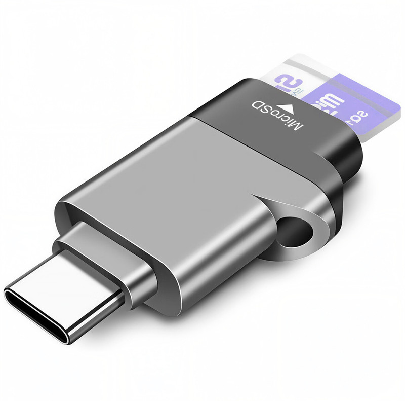 ELEPHANTBOAT USB C MicroSD Card Reader Adapter N/A 1 GB TF Card Class 10  Memory Card Compatible with Mobile
