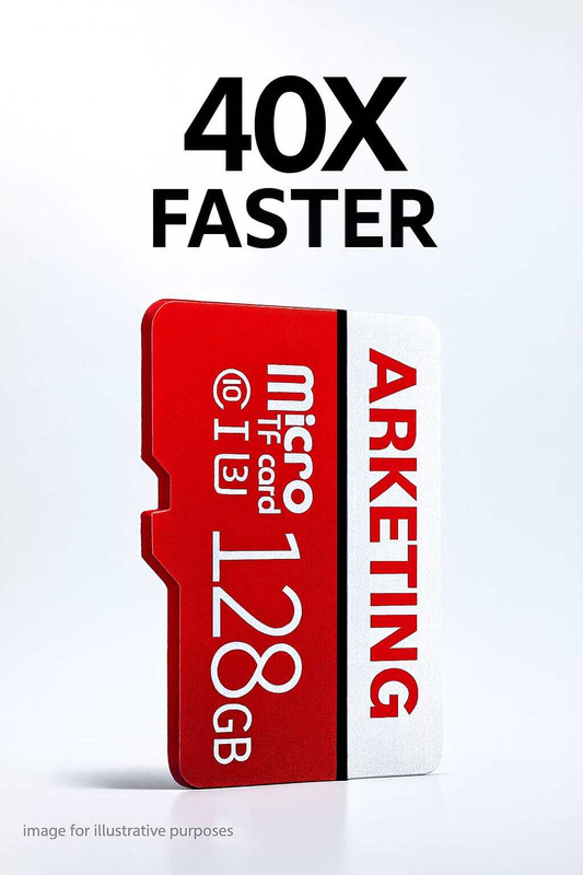ARKETING ASDC-128 C-128 128 GB Ultra SDHC Class 10 120 MB/s  Memory Card Compatible with Mobile