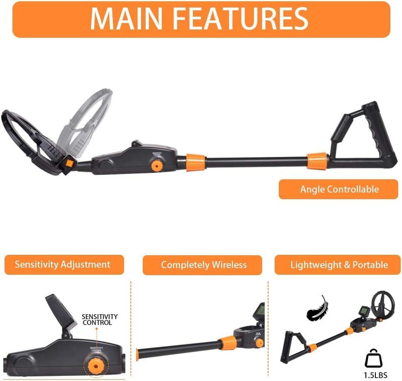 MJP TRADERS Children’s Metal Detector – Lightweight and Easy to Use Advanced Advanced Metal Detector