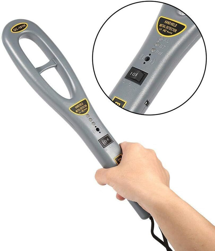 SR ENTERPRISE Metal Detector with Sound & Vibrate Alarm Signals, LED Indicators Advanced Metal Detector
