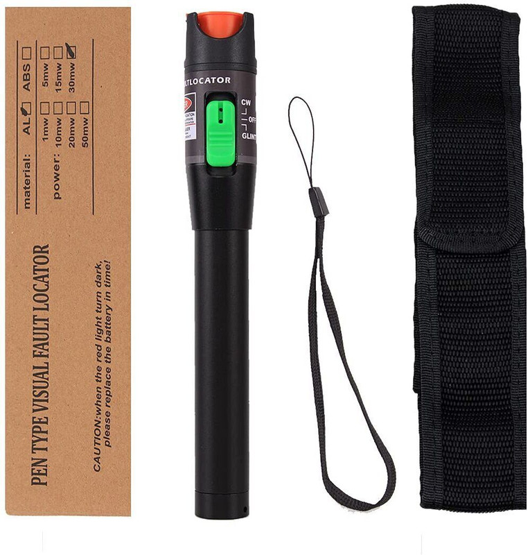 BALRAMA 30mW 30KM Red Light Pen VFL Tester Visual Fault Locator LC/FC/SC/ST Interface Pulse Induction Metal Detector