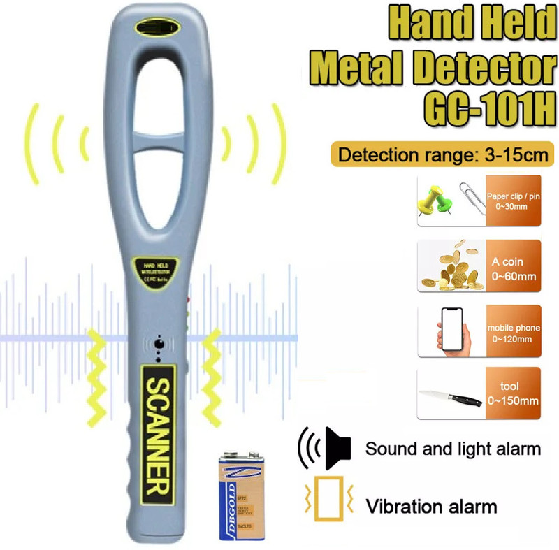 BALRAMA GC-101H High Sensitivity Metal Locator Safety Inspection Security Scanner Finder Advanced Metal Detector
