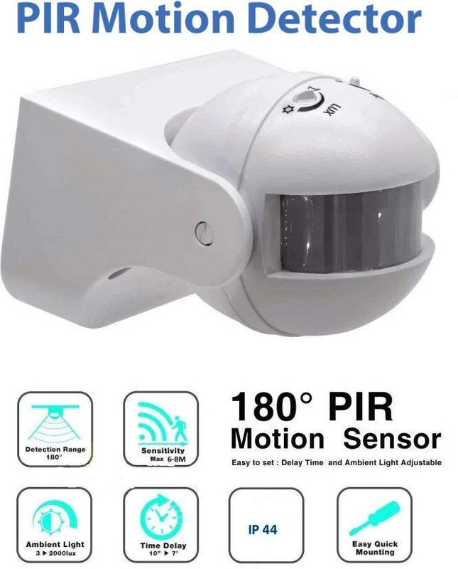 BALRAMA 1200 W 360 Degree PIR Motion Sensor Switch for Lights Infrared Detector Ceiling Wireless Sensor Security System