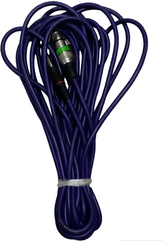 NLK PURPLE 10 METER MIKE LEAD XLR FEMALE TO MONO PIN 6.5(Purple)