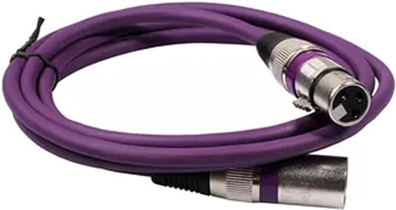 MORTAS 3Pin XLR Male to XLR Female Cable 1.5 Meter Microphone Extension Audio Cable with DMX Led | Amplifier | Microphone | Guitar | Mixer (1.5meter)(Multicolor)