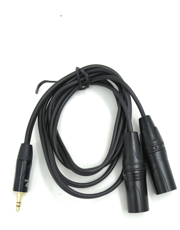 TZ SMART TRS Stereo Male to Two XLR Male Audio Microphone Cable, Y Splitter Adapter Cable CABLE(Black)