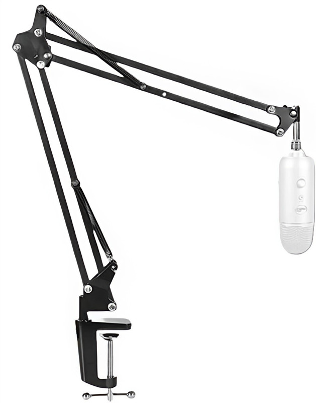 Digimore D-110 Boom Arm Stand for Dynamic and Condenser Mics| Adjustable| Heavy Duty Microphone Stand(Black)