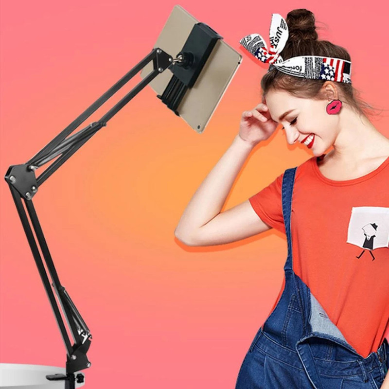 Zohlo New Overhead Tripod Camera Stand CellPhone Stand For Create Cooking Angle Video Tripod, Tripod Ball Head(Black, Supports Up to 1000 g)