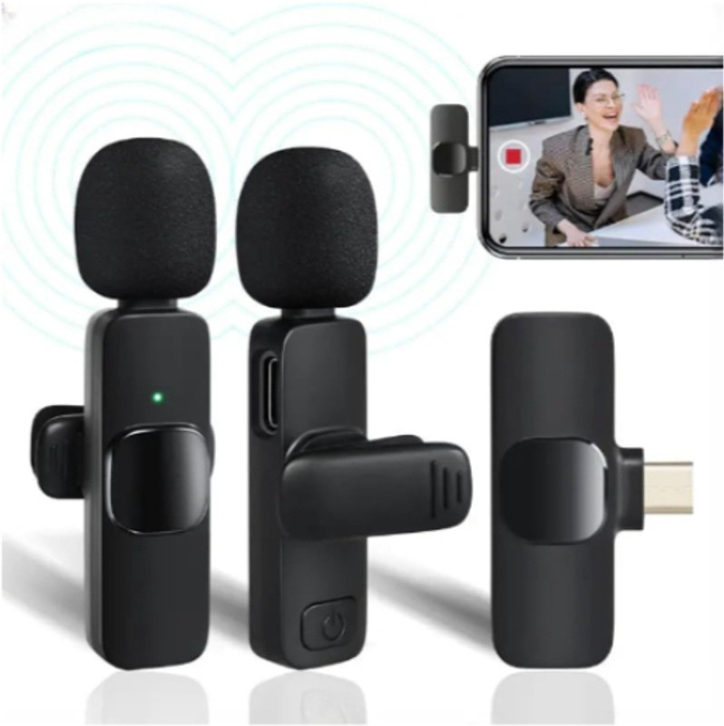 Clairbell UGC-K8 Wireless Lavalier Microphone for Video Recording, Youtube, Vlog, Tiktok Microphone