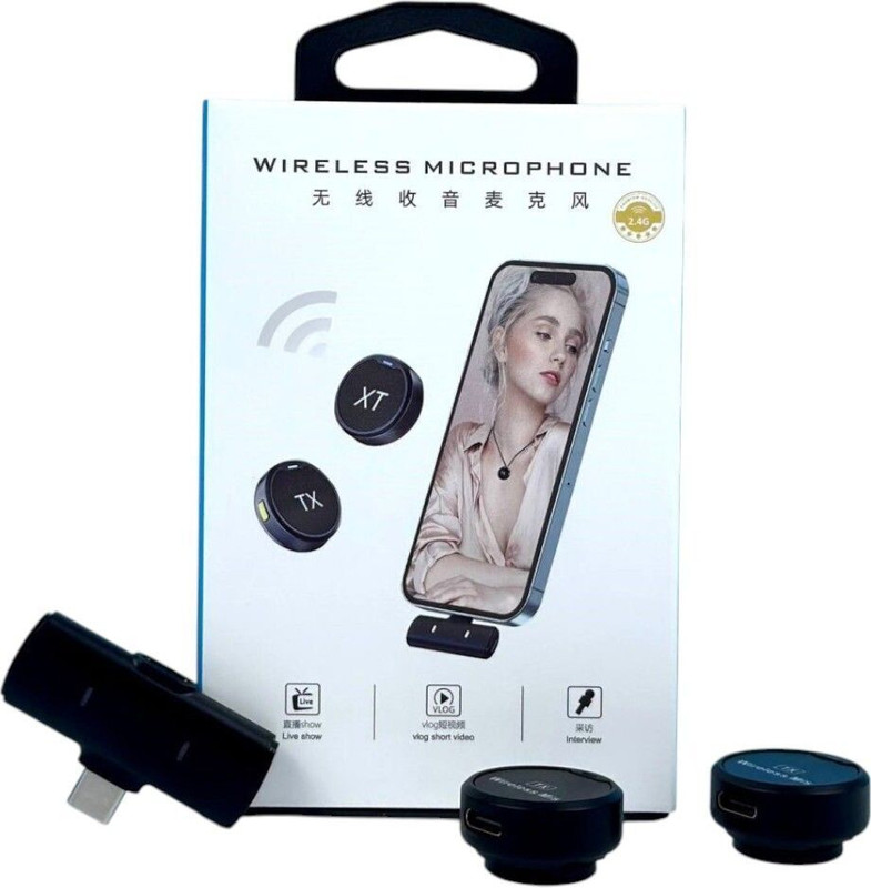 ennix TX Dual Wireless Mic for Type-C Mobile | Noise Reduction | Vlogging Microphone