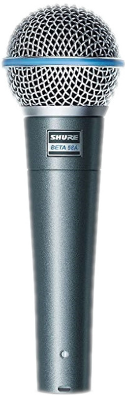 SHURE BETA58A Dynamic Wired Microphone With Foam Windscreen For Karaoke & PA Applications