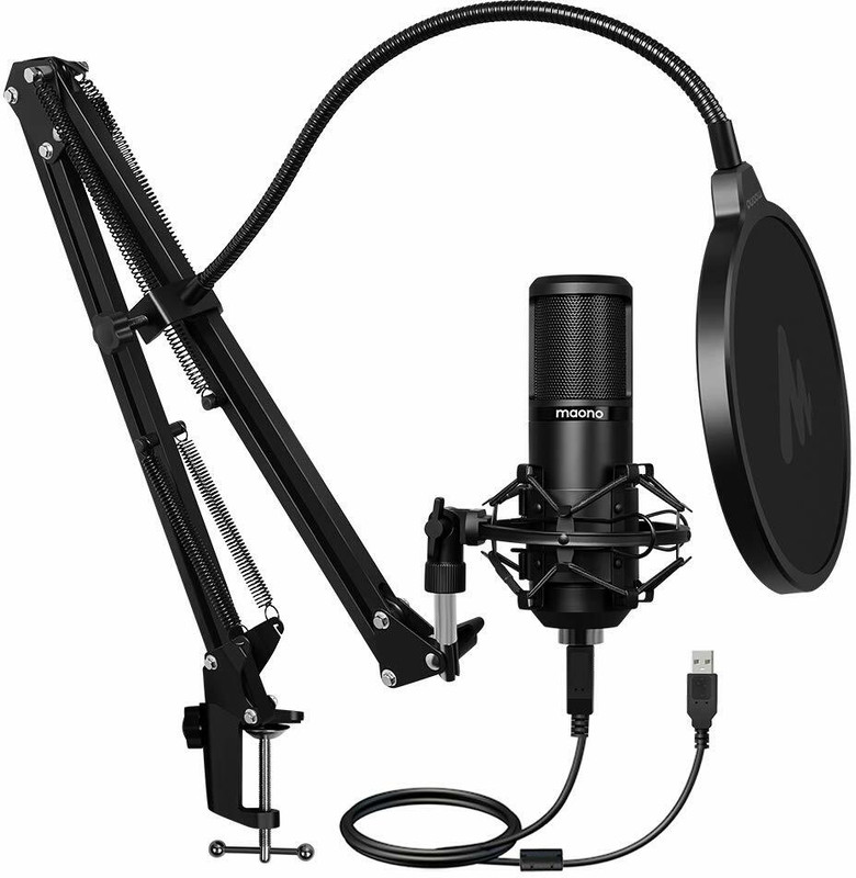 MAONO AU-PM420 USB Podcast Condenser Microphone, Computer Mic with Sound Chipset Microphone