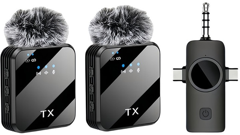 Gentle e kart 3-in-1 mic for YouTube Wireless for iPhone/Android/Camera Microphone