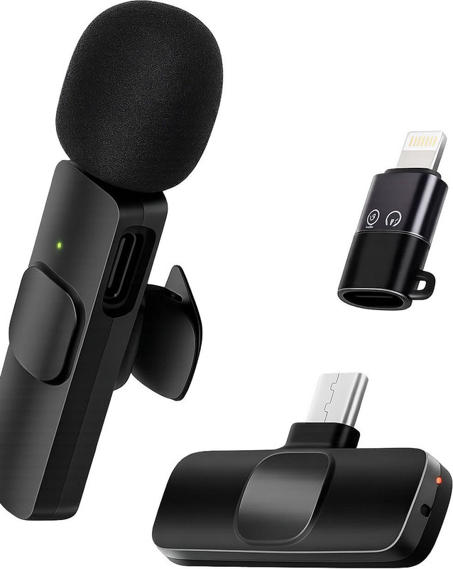 ORCANIX FOR Type C Smartphones Mic and Lightning Port iOS Phone Wireless Microphone Microphone