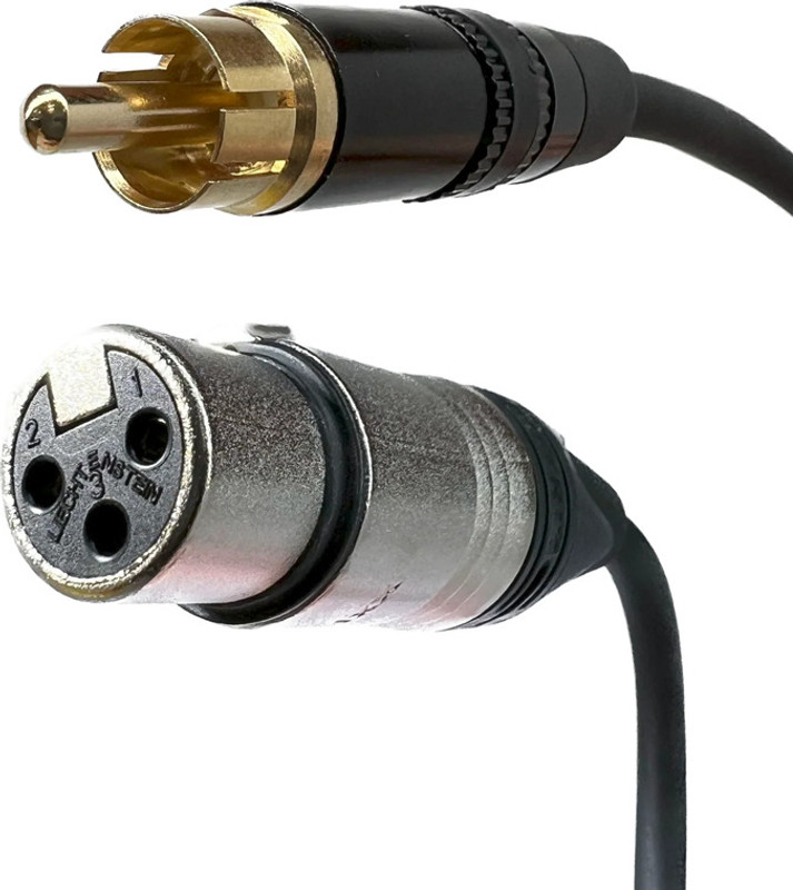 BALRAMA 3 Pin XLR Female to RCA Male (XLR to RCA Patch Cable) XLR RCA Microphone Cable Straight XLR Patch Cable(150 cm in Length)
