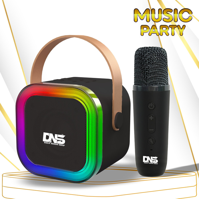 Daily Needs Shop 4 Multiple Voice Kids Karaoke Mike With Bluetooth Speaker RGB Disco Party Light Microphone