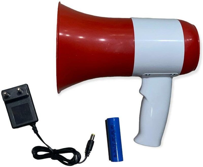 MARK 619 U 80 W LOUD SOUND WITH DOG HORN AND 360 SEC RECORDING ANNOUNCEMENT MEGAPHONE MP3 Player(Red, 1 Display)