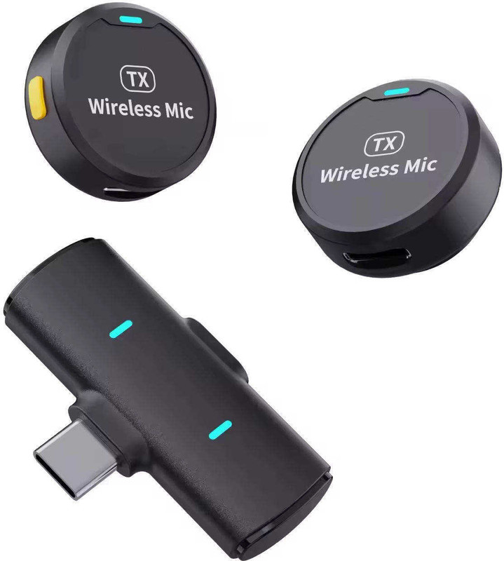FITRIC Wireless Lavalier Microphone Magnetic Clip for Mobile Vlogging Recording Microphone