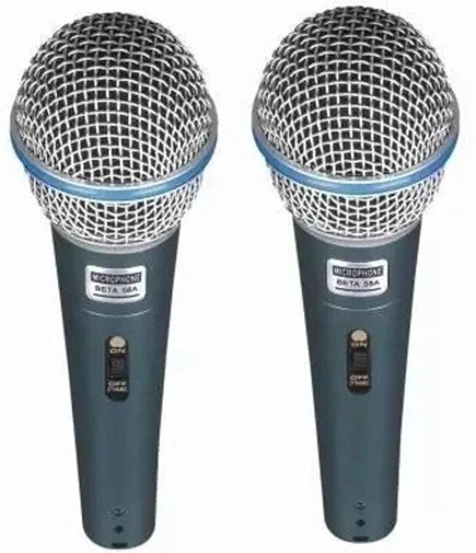 WON Microphone Beta 58A Dynamic Cardioid Vocal MultiPurpose Mic with 12 Ft XLR Cable Microphone