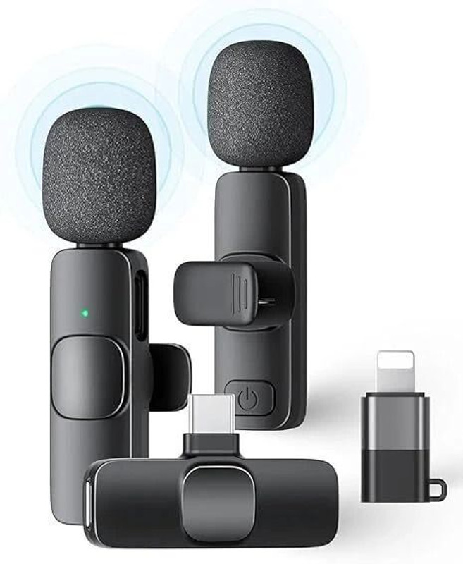 Orvik K9 Wireless Microphone for Type-C Android & iPhones Camera Microphone