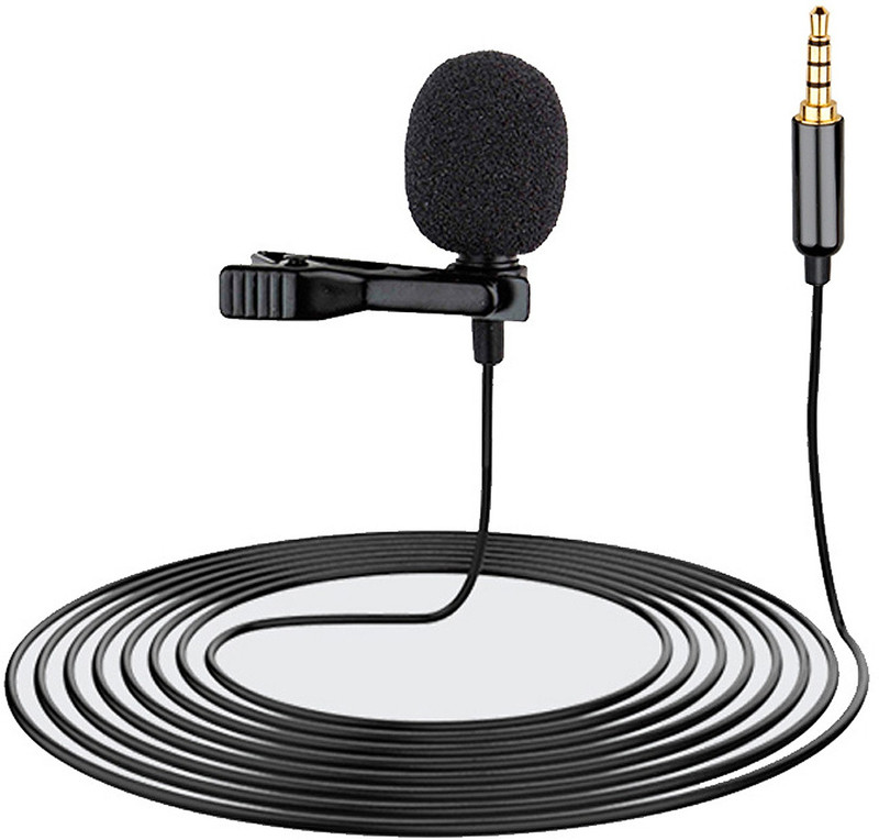 MOOZMOB Professional-Grade 5 Meter Collar Microphone Long Wire Collar Mic for YouTube Microphone