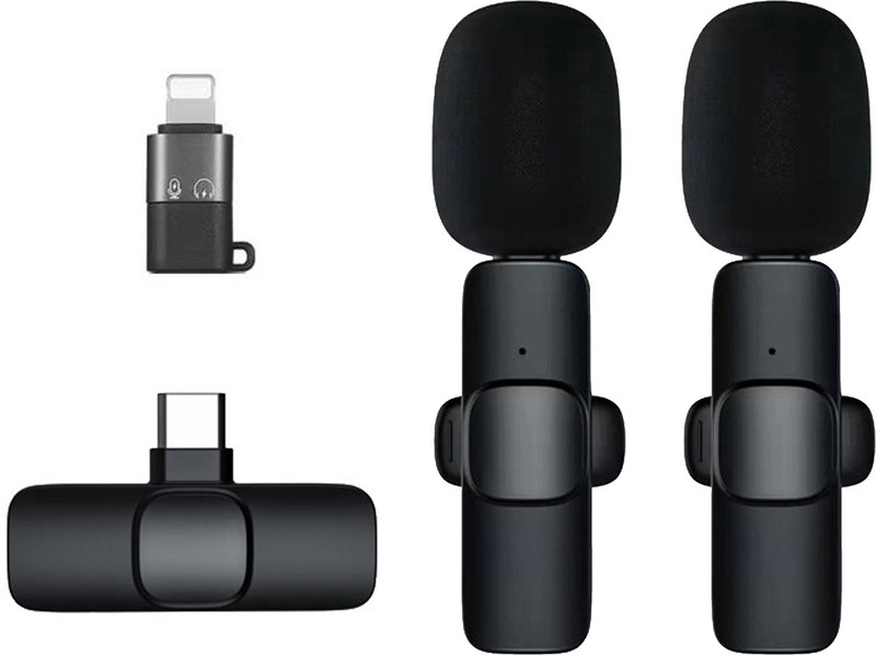 WRADER Dual User K9 Youtube Wireless Microphone for Video Recording Podcast ASMR Vlog Microphone