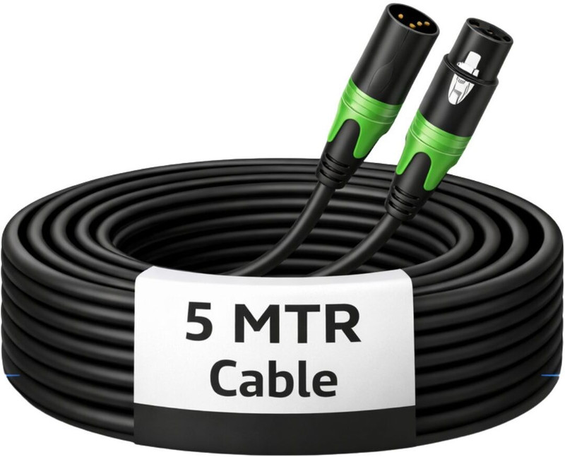 Urban Infotech 5 Meter XLR Microphone Cable – Male to Female Balanced Audio Cord Microphone